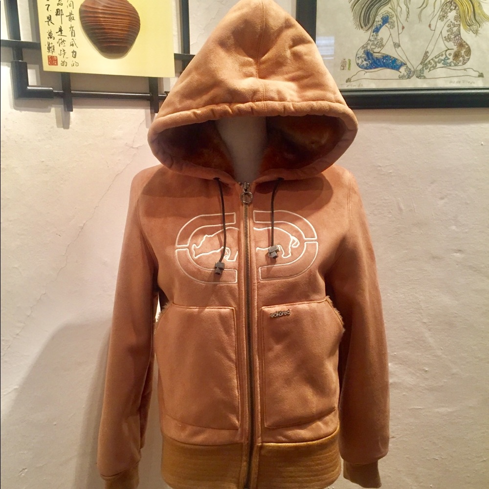 Ecko Red Unlimited Beige Hooded Coat
